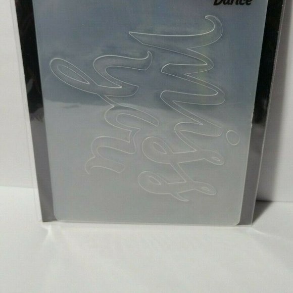 Darice Embossing Folder Miss You Scrapbook Paper Crafts Card Making - Picture 3 of 6